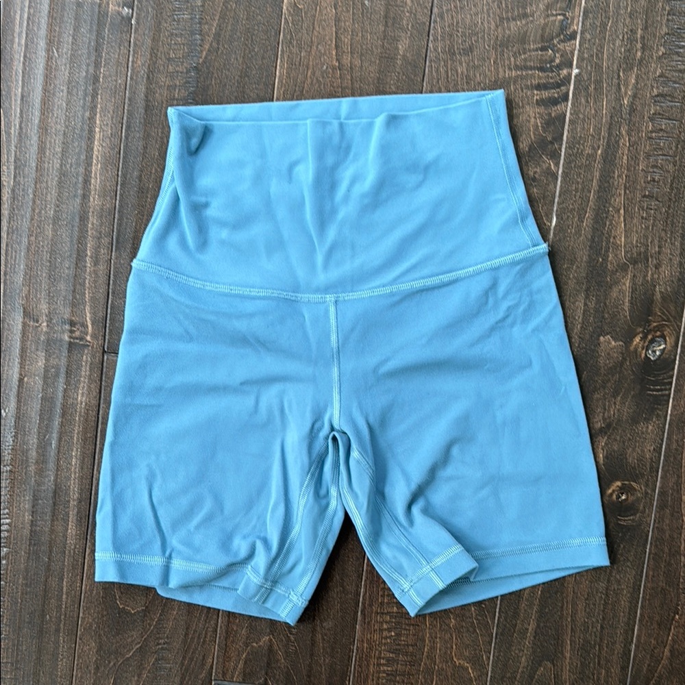 lululemon athletica High-Waisted Blue Shorts
